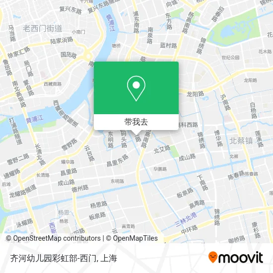 齐河幼儿园彩虹部-西门地图