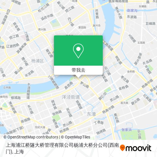 上海浦江桥隧大桥管理有限公司杨浦大桥分公司(西南门)地图