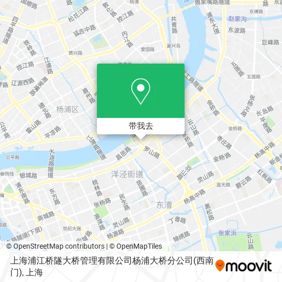 上海浦江桥隧大桥管理有限公司杨浦大桥分公司(西南门)地图