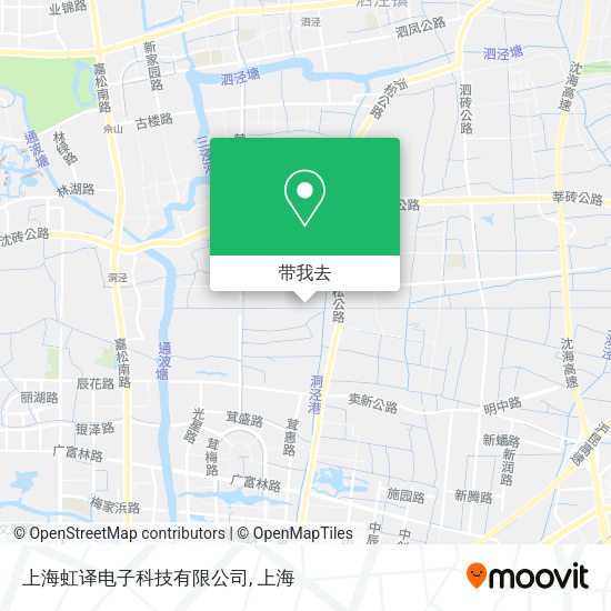 上海虹译电子科技有限公司地图