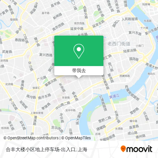 合丰大楼小区地上停车场-出入口地图