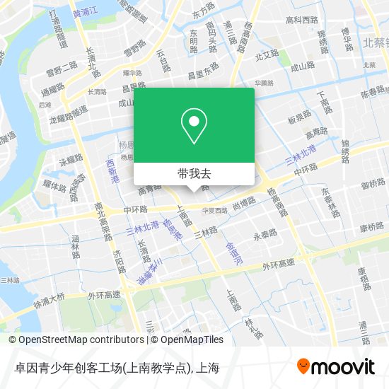 卓因青少年创客工场(上南教学点)地图