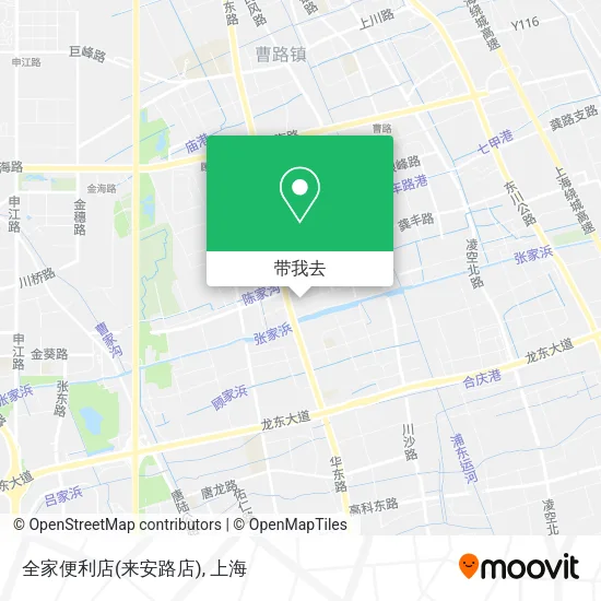全家便利店(来安路店)地图