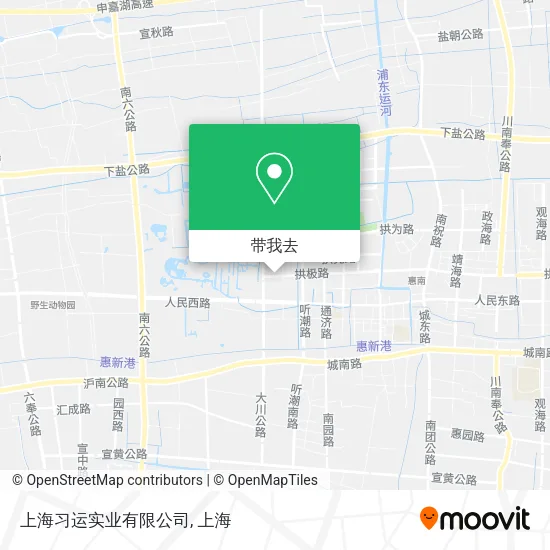 上海习运实业有限公司地图