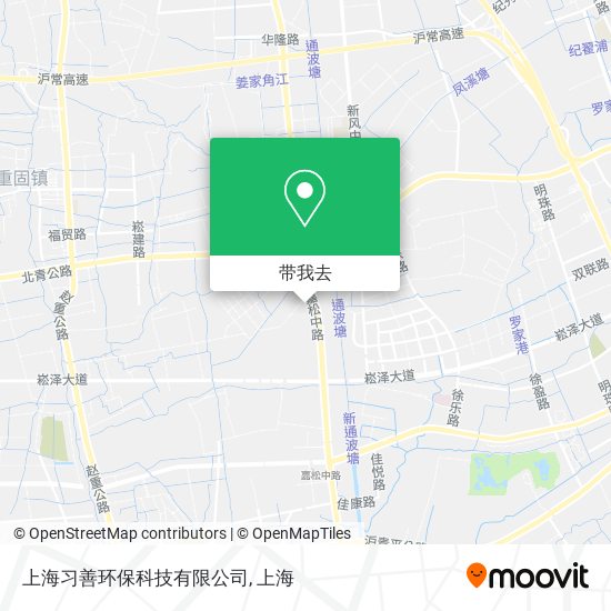 上海习善环保科技有限公司地图