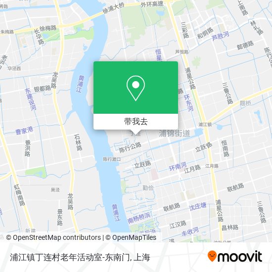 浦江镇丁连村老年活动室-东南门地图