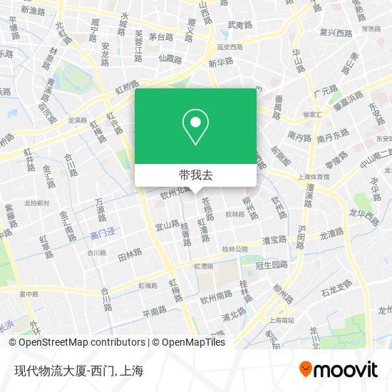 现代物流大厦-西门地图