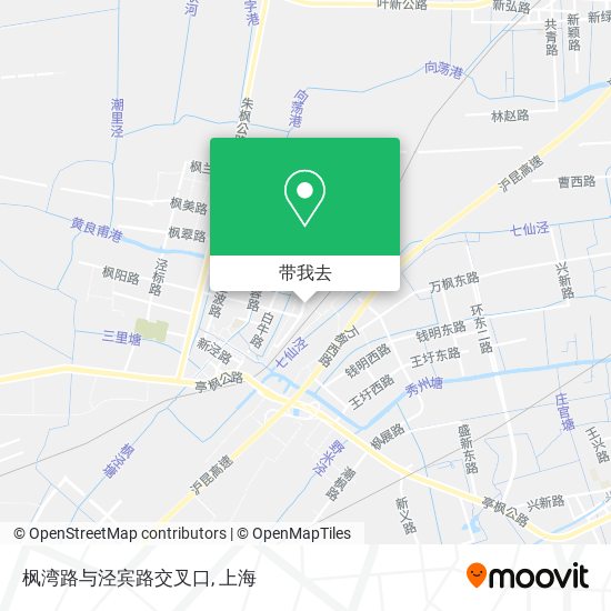 枫湾路与泾宾路交叉口地图