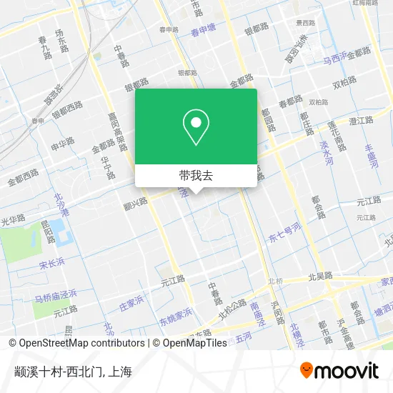 颛溪十村-西北门地图