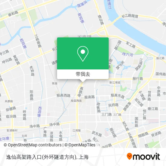 逸仙高架路入口(外环隧道方向)地图