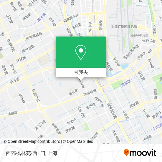西郊枫林苑-西1门地图