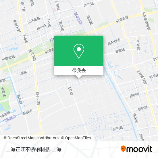 上海正旺不锈钢制品地图