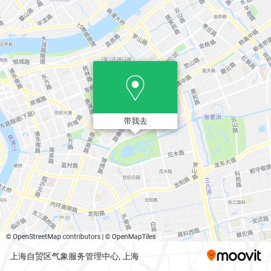 上海自贸区气象服务管理中心地图