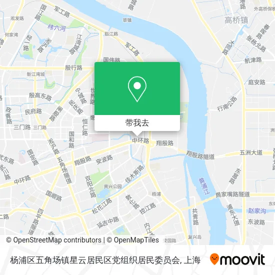 杨浦区五角场镇星云居民区党组织居民委员会地图