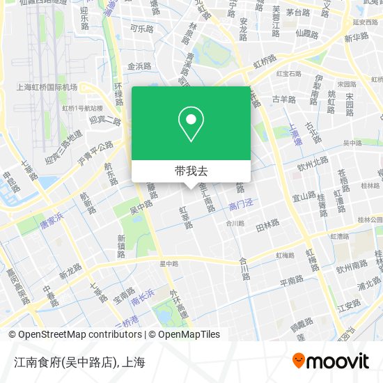 江南食府(吴中路店)地图
