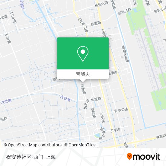 祝安苑社区-西门地图