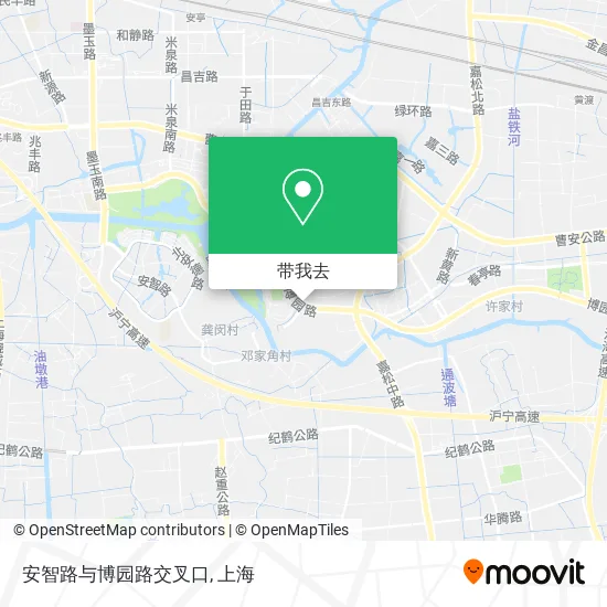 安智路与博园路交叉口地图