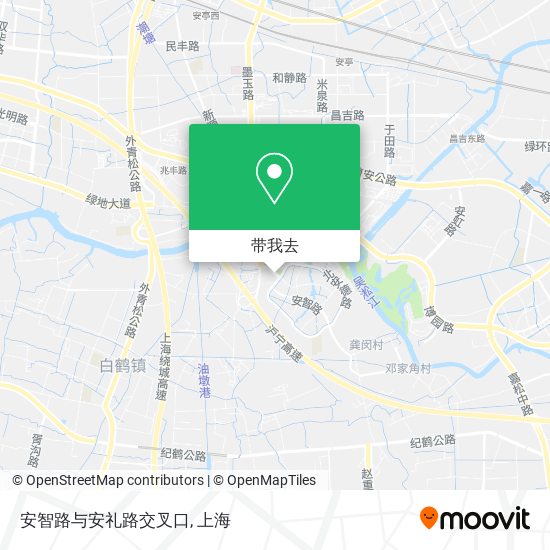 安智路与安礼路交叉口地图