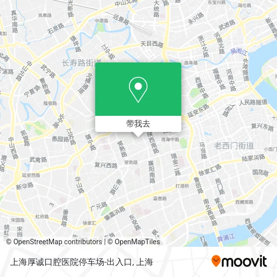 上海厚诚口腔医院停车场-出入口地图