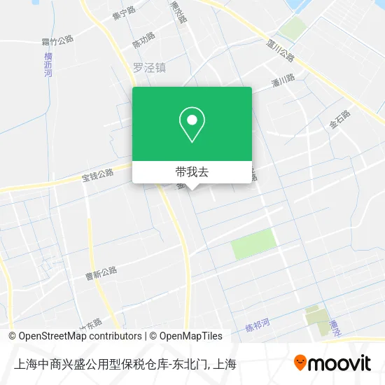 上海中商兴盛公用型保税仓库-东北门地图