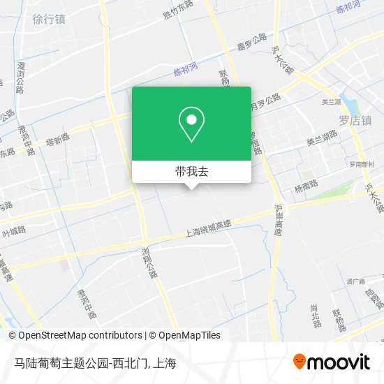 马陆葡萄主题公园-西北门地图