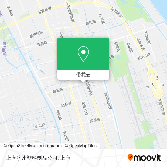 上海济州塑料制品公司地图