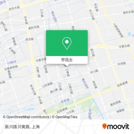 新川路川黄路地图