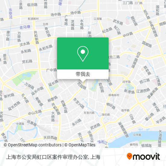 上海市公安局虹口区案件审理办公室地图