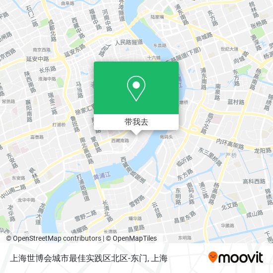 上海世博会城市最佳实践区北区-东门地图