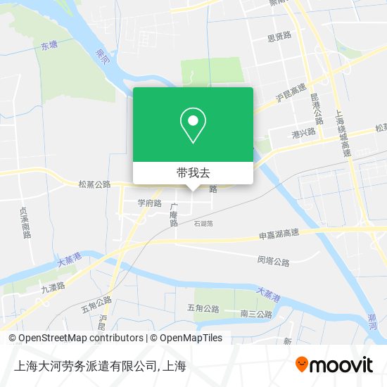 上海大河劳务派遣有限公司地图