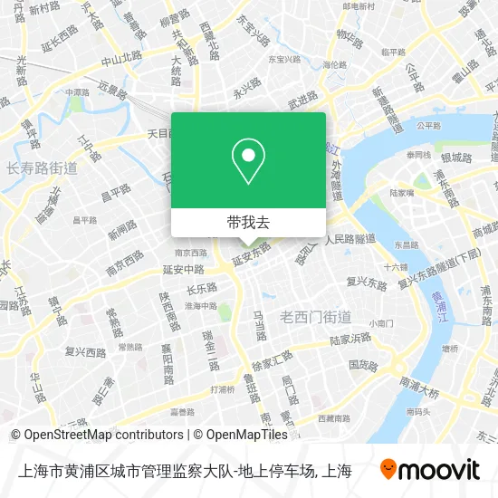 上海市黄浦区城市管理监察大队-地上停车场地图