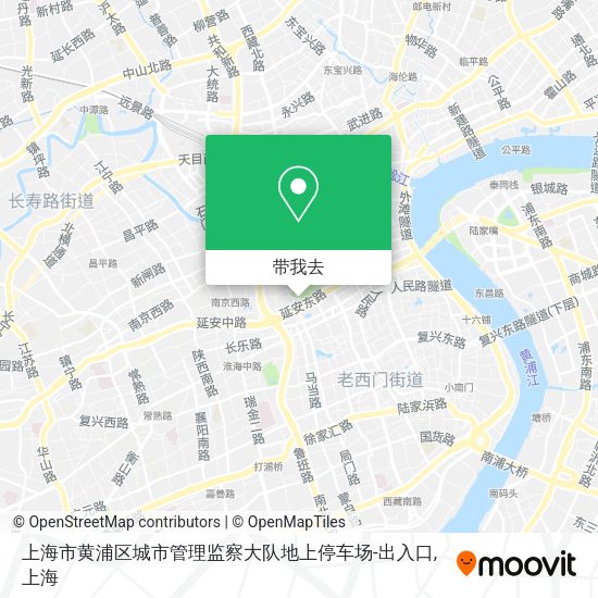 上海市黄浦区城市管理监察大队地上停车场-出入口地图