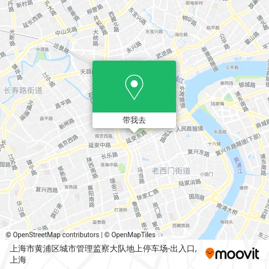 上海市黄浦区城市管理监察大队地上停车场-出入口地图