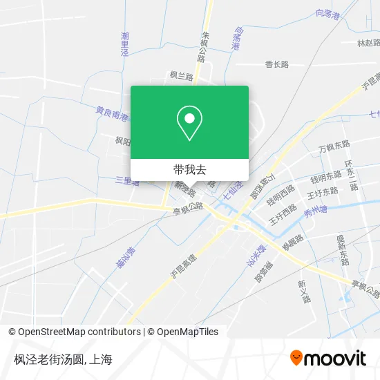 枫泾老街汤圆地图