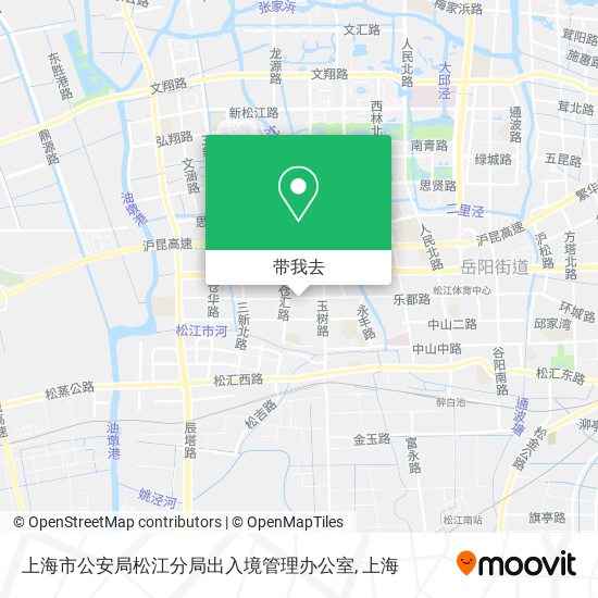 上海市公安局松江分局出入境管理办公室地图