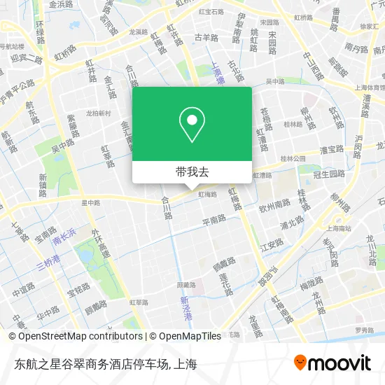 东航之星谷翠商务酒店停车场地图