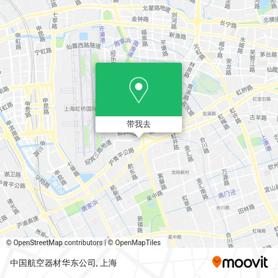 中国航空器材华东公司地图