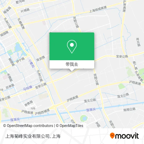 上海菊峰实业有限公司地图