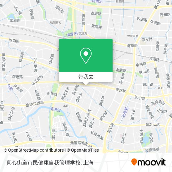 真心街道市民健康自我管理学校地图