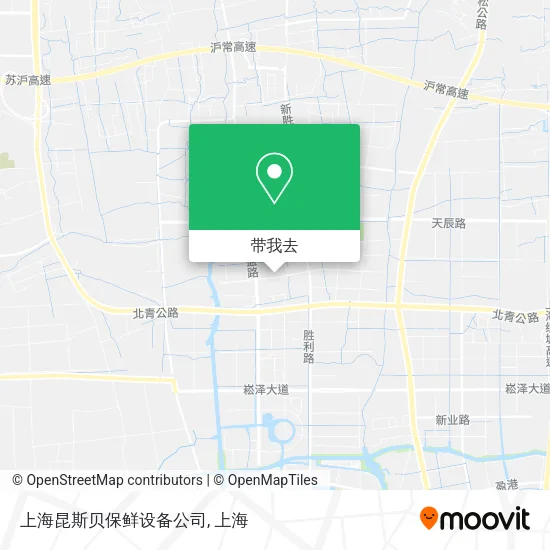 上海昆斯贝保鲜设备公司地图