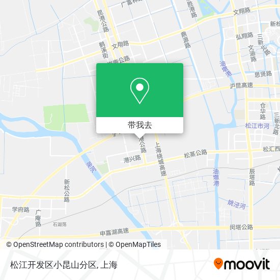 松江开发区小昆山分区地图