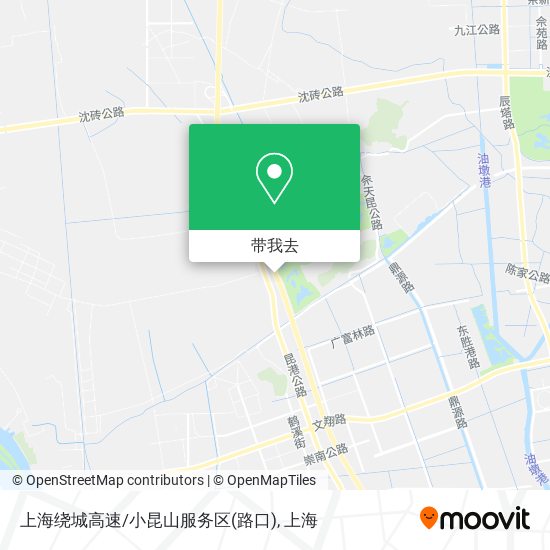 上海绕城高速/小昆山服务区(路口)地图