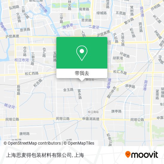 上海思麦得包装材料有限公司地图