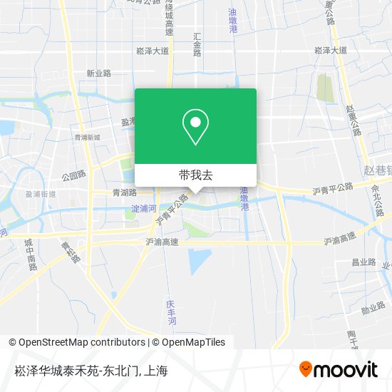 崧泽华城泰禾苑-东北门地图