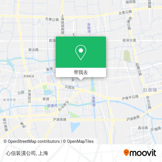 心信装潢公司地图