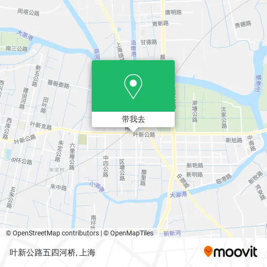 叶新公路五四河桥地图
