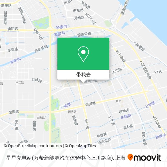 星星充电站(万帮新能源汽车体验中心上川路店)地图