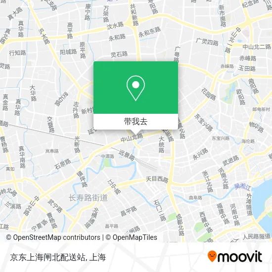 京东上海闸北配送站地图