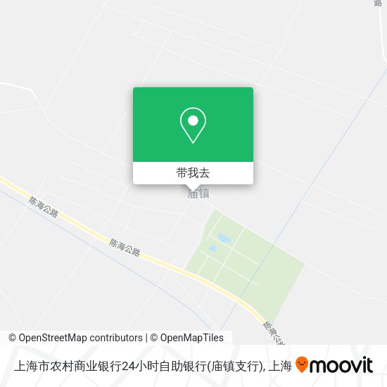 上海市农村商业银行24小时自助银行(庙镇支行)地图