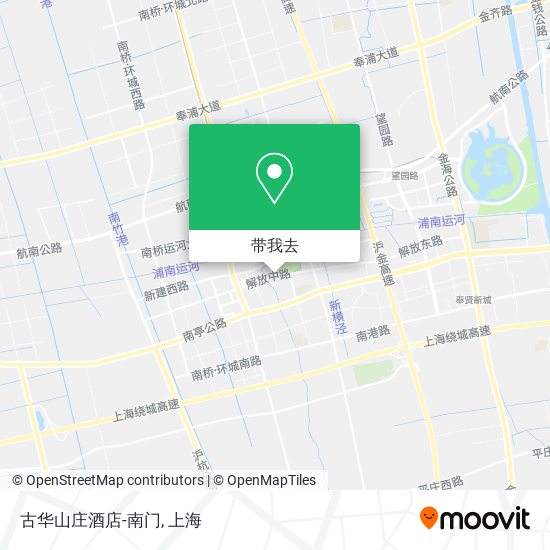 古华山庄酒店-南门地图